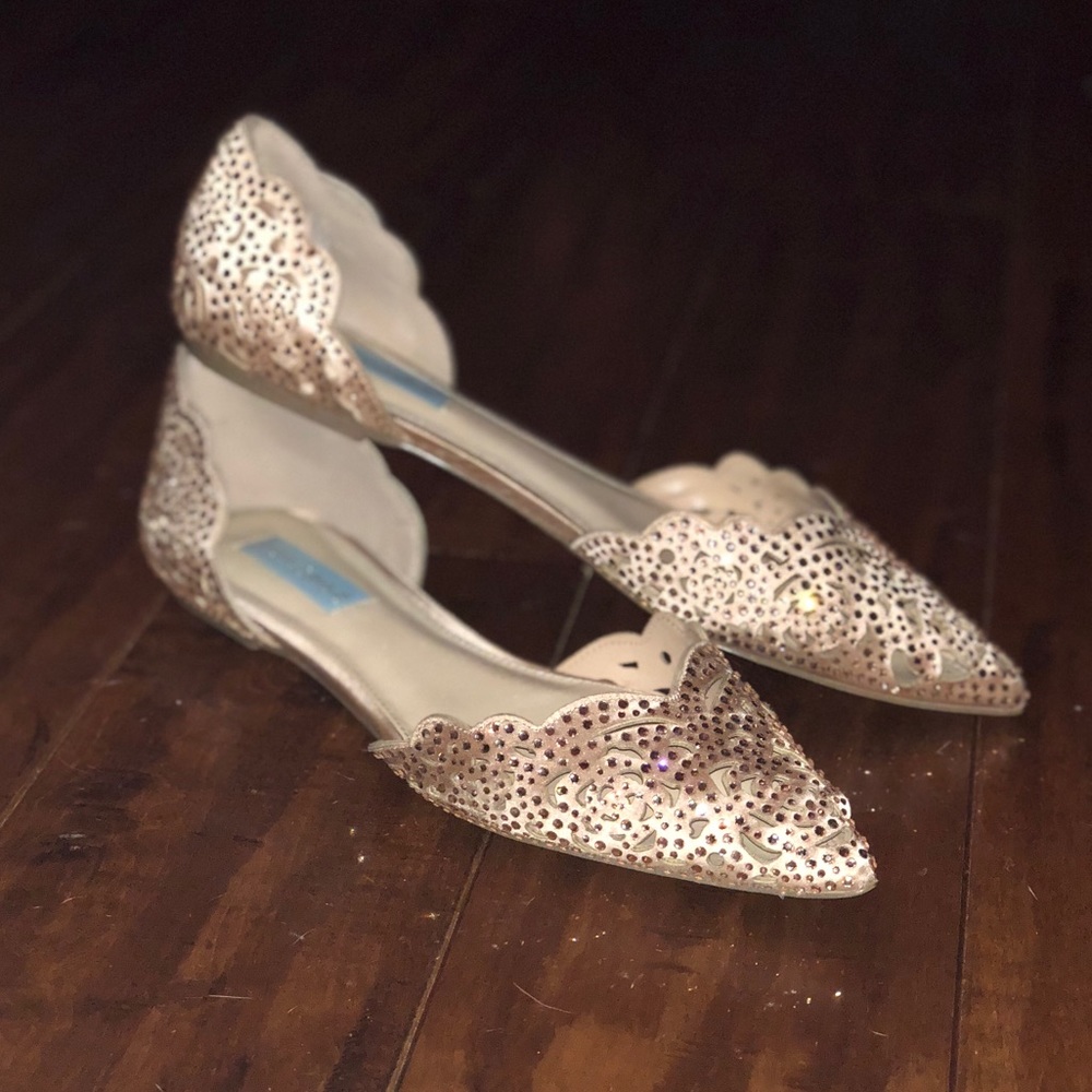Blue by Betsy Johnson Bridal Flats